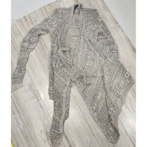 DKNY Jeans Taupe Waterfall Cardigan Sweater Woman's Size S